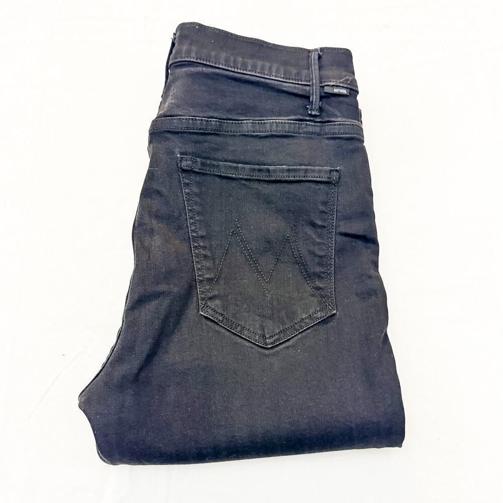 Mother Hustler Ankle Fray Not Guilty Skinny Denim Jeans Raw Hem Size 30